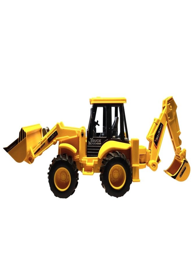 YUIOP - Friction JCB Truck for Kids - Simulation Model - Movable, Adjustable Parts (Yellow) (Pack of 1) - Image 1